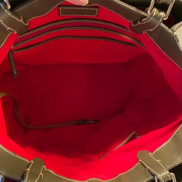 DB Flynn Green Saffiano Leather Shoulderbag Satchel - Picture 5 of 9